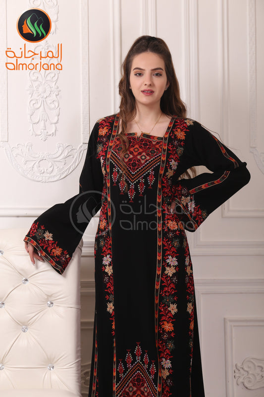 Almorjana Embroidered Dress , Traditional Dress , Thobe Falah
