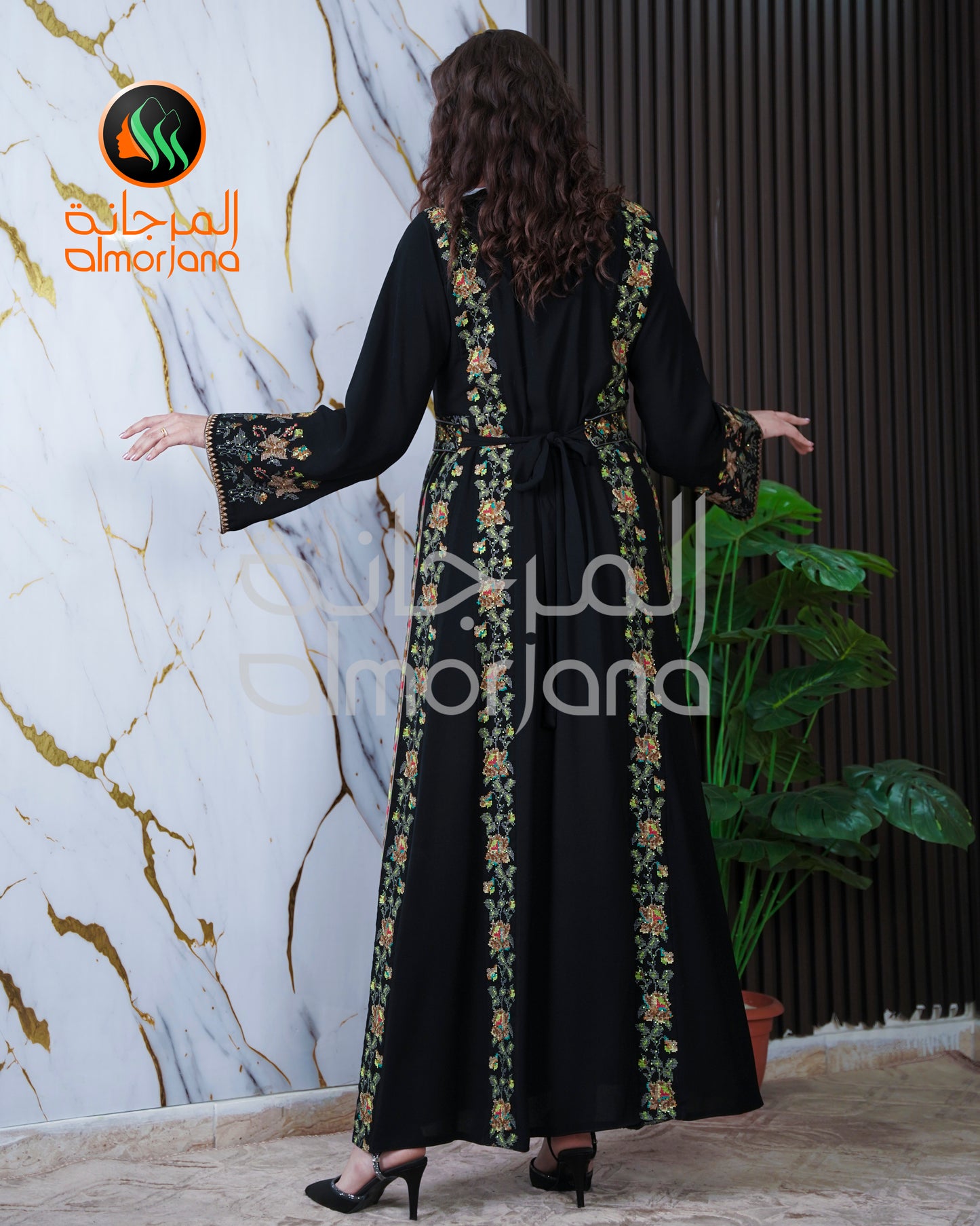 Manajel Dress Palestinian Embroidered Dress , Traditional Dress , Thobe Falahi Tatreez