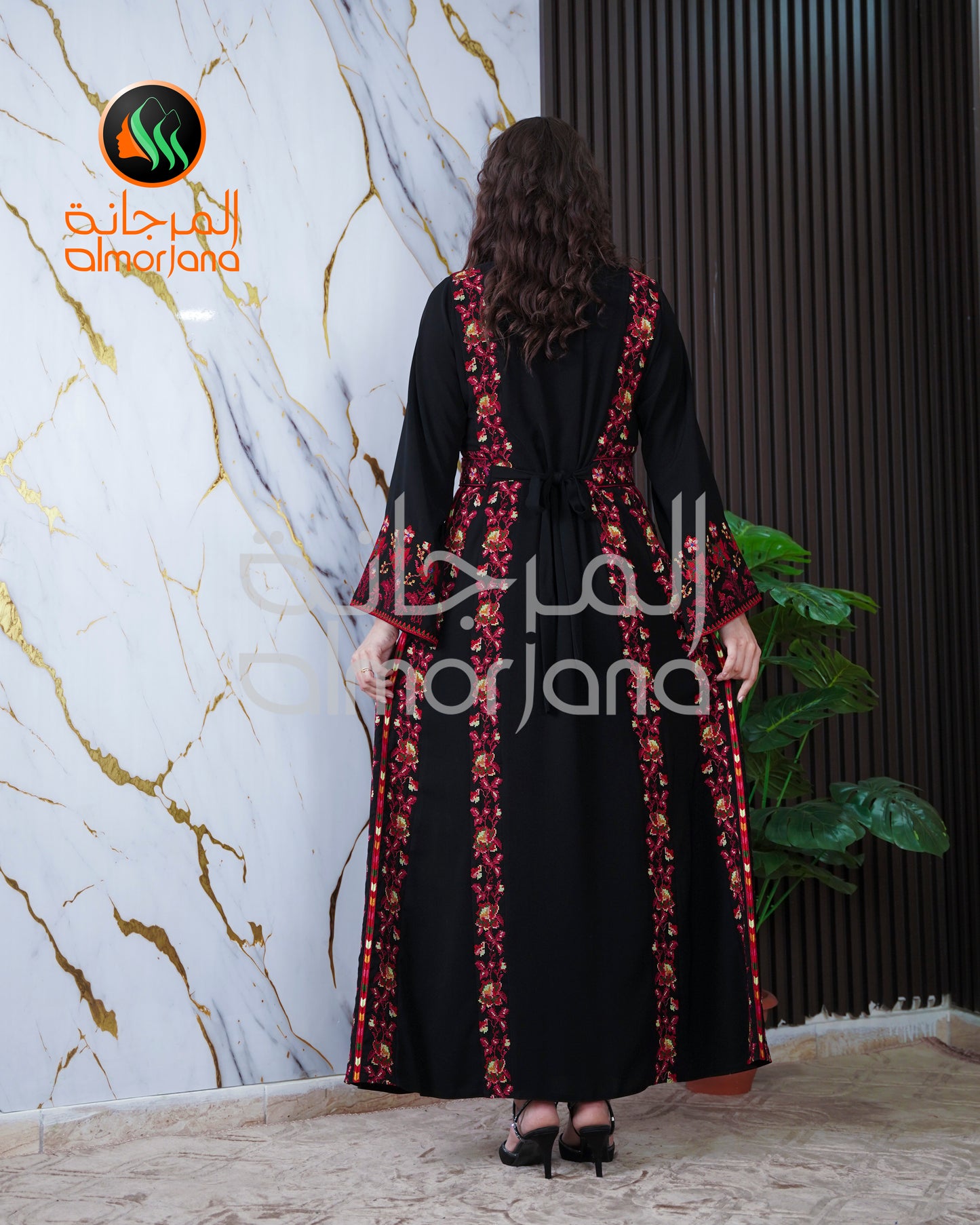 Yafa Design Dress Palestinian Embroidered Dress , Traditional Dress , Thobe Falahi Tatreez (Copy)
