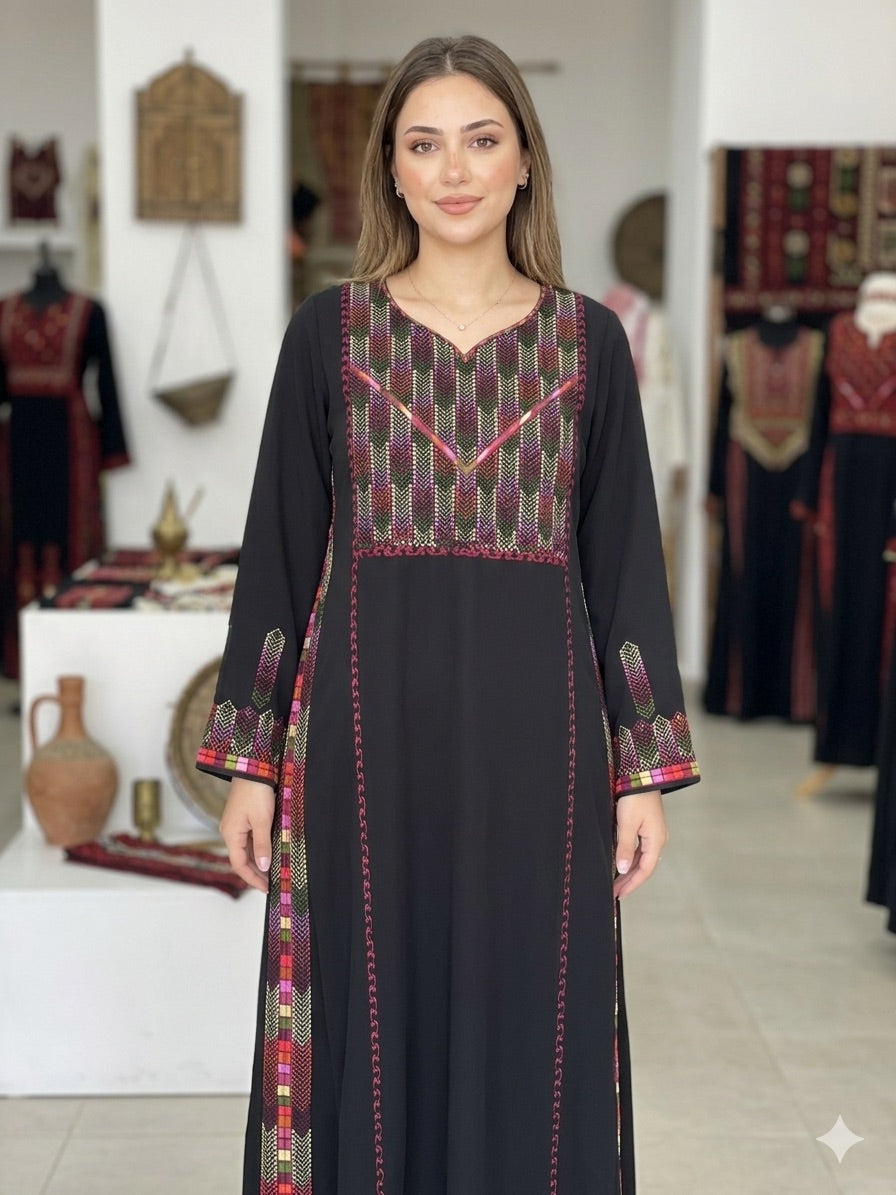 Palestinian Embroidered Dress Traditional Dress