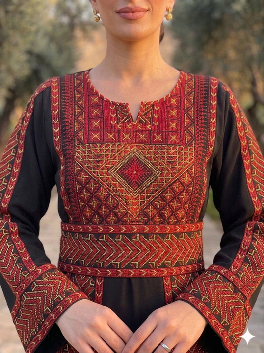 Manajel Thobe Embroidered Dress , Traditional Dress