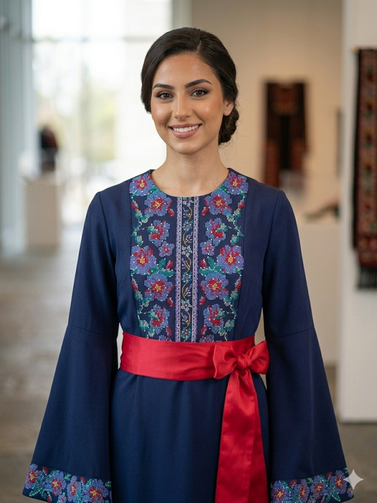 Floral Embroidered Dress , Traditional Dress