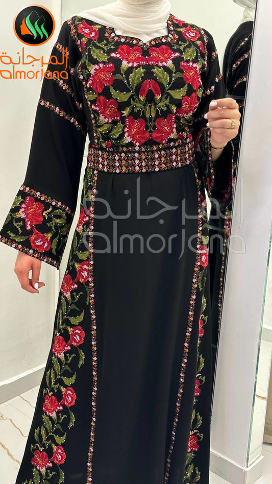 Almorjana Jory Thobe Embroidered Dress , Traditional Dress , Thobe Falah