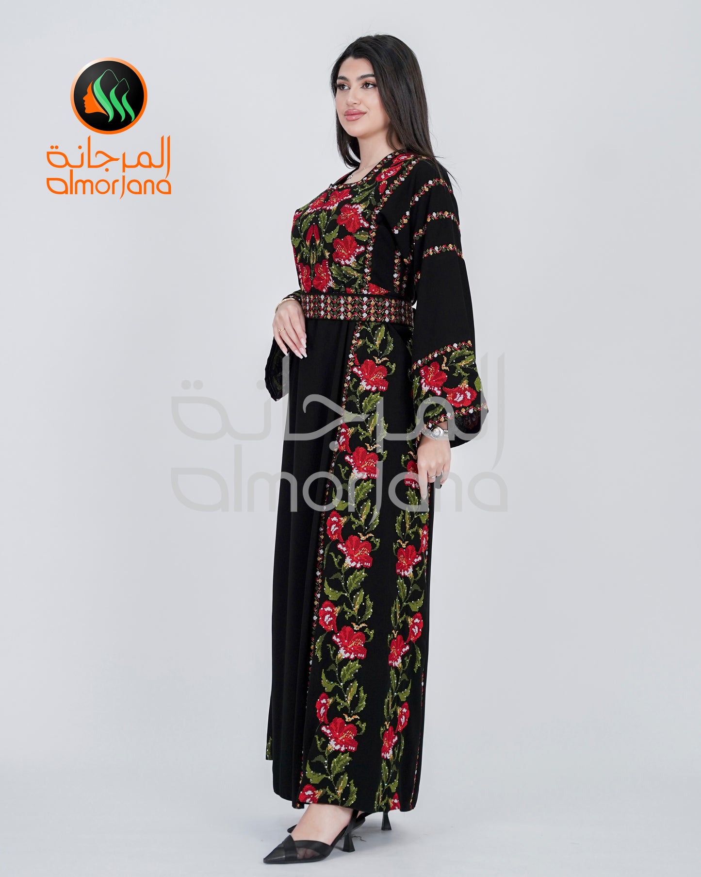 Almorjana Jory Thobe Embroidered Dress , Traditional Dress , Thobe Falah