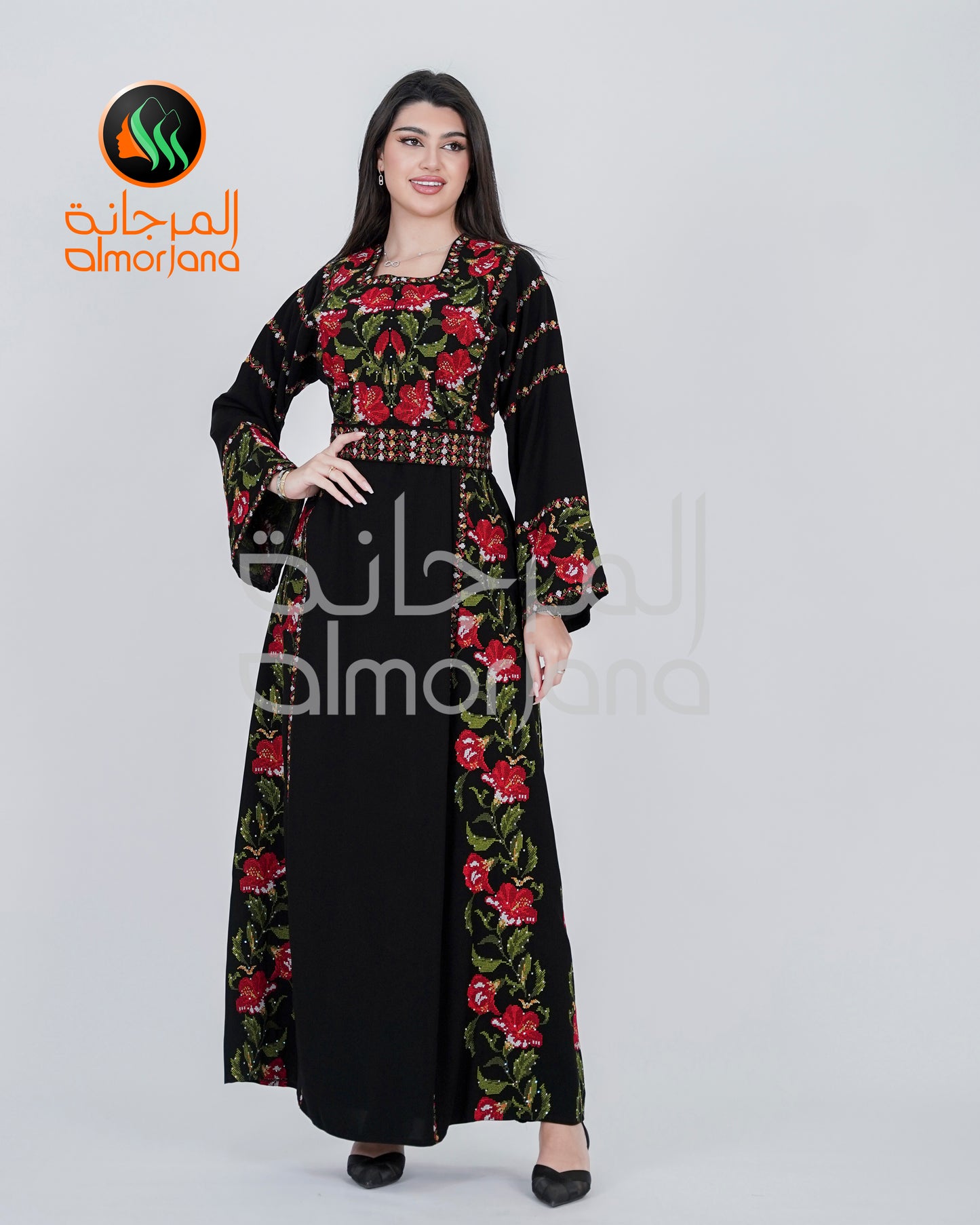 Almorjana Jory Thobe Embroidered Dress , Traditional Dress , Thobe Falah