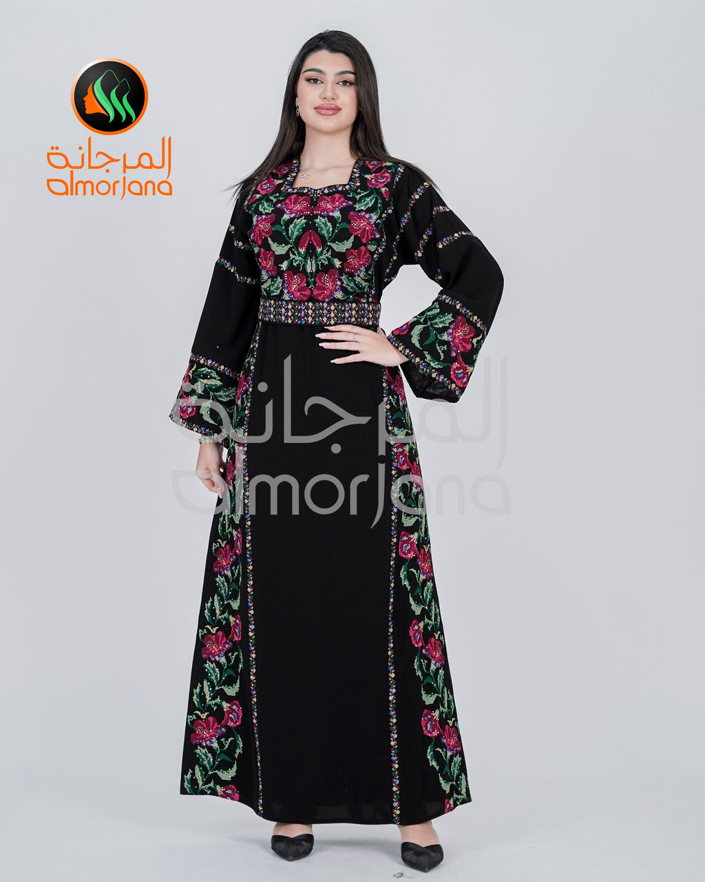 Almorjana Jory Thobe Embroidered Dress , Traditional Dress , Thobe Falah