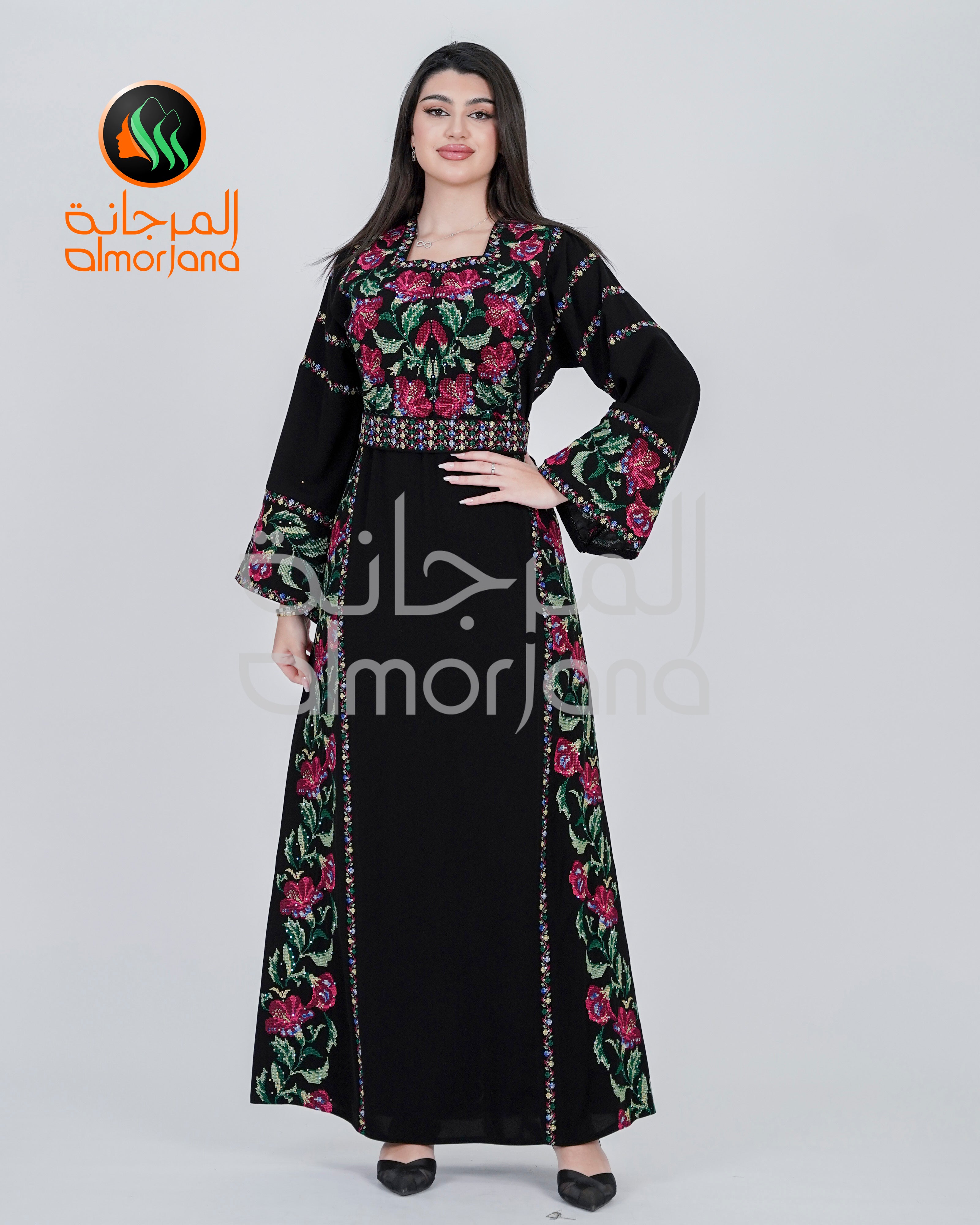 Almorjana Jory Thobe Embroidered Dress , Traditional Dress , Thobe Falah