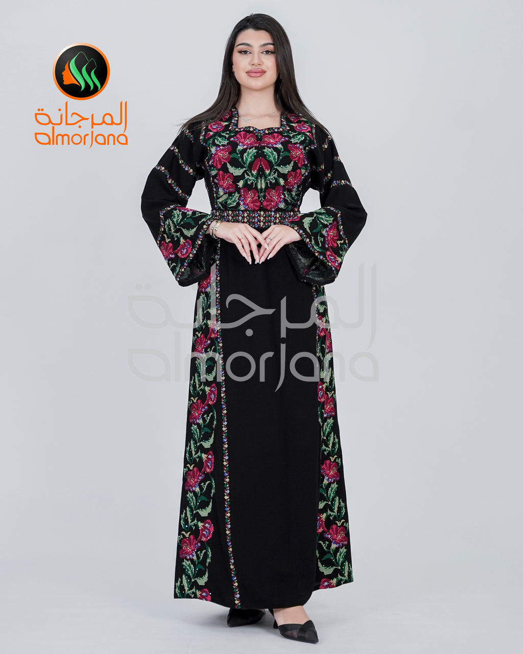 Almorjana Jory Thobe Embroidered Dress , Traditional Dress , Thobe Falah