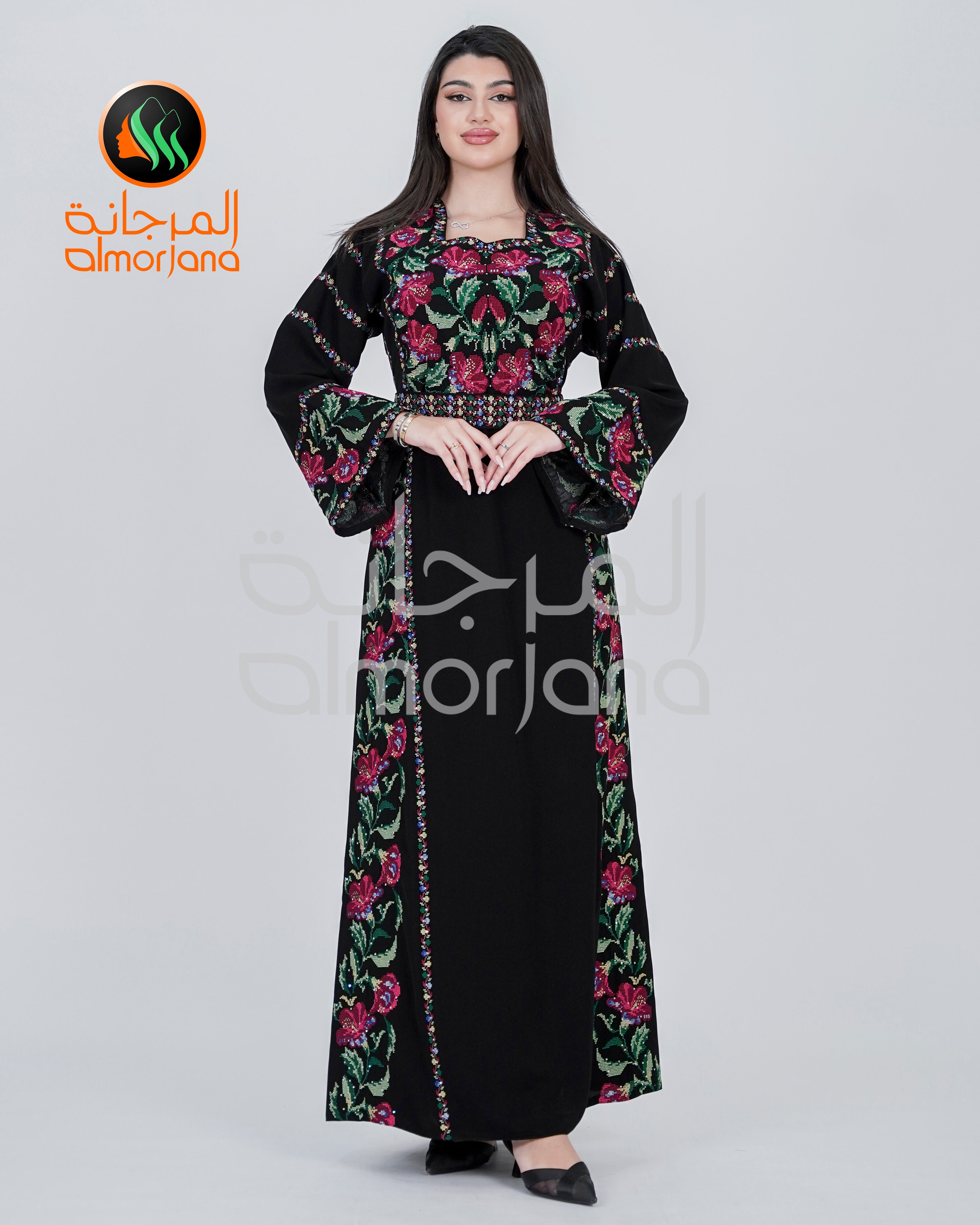 Almorjana Jory Thobe Embroidered Dress , Traditional Dress , Thobe Falah