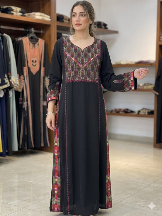 Palestinian Embroidered Dress  Traditional Dress