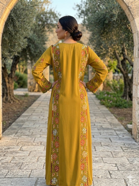Tara Dress Traditional Palestinian Embroidered Dress