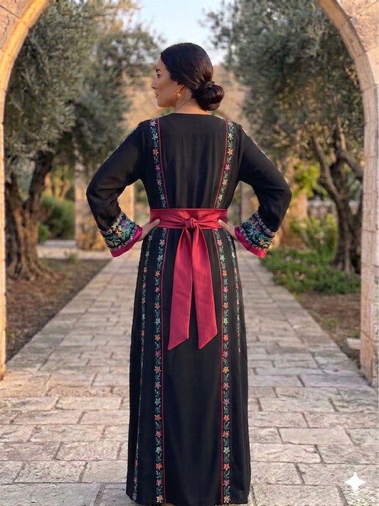Palestinian Embroidered Dress  Traditional Dress