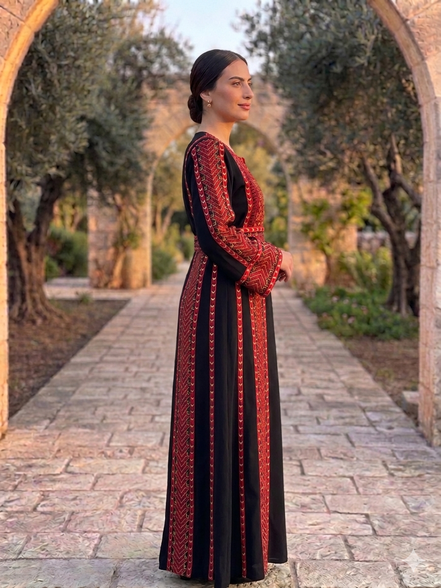 Manajel Thobe Embroidered Dress , Traditional Dress