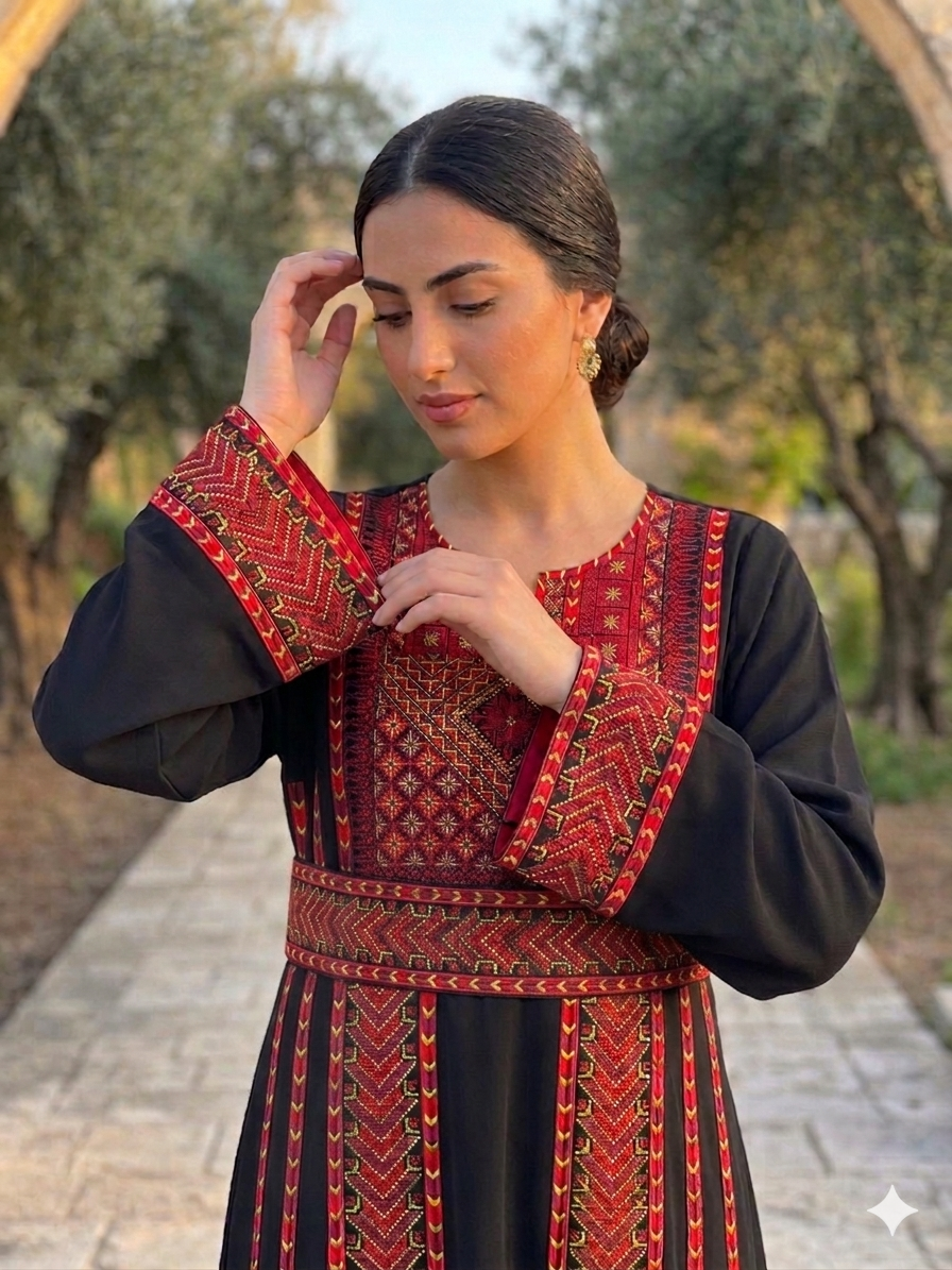 Manajel Thobe Embroidered Dress , Traditional Dress