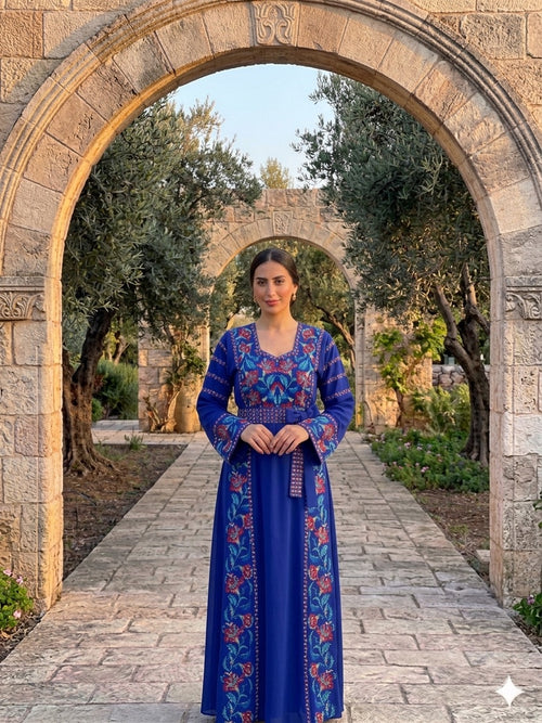 Almorjana Jory Thobe Embroidered Dress , Traditional Dress , Thobe Falah