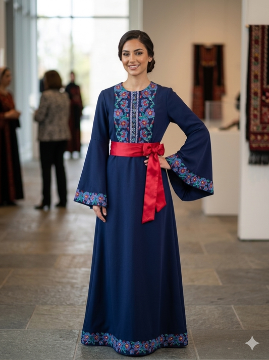 Floral Embroidered Dress , Traditional Dress